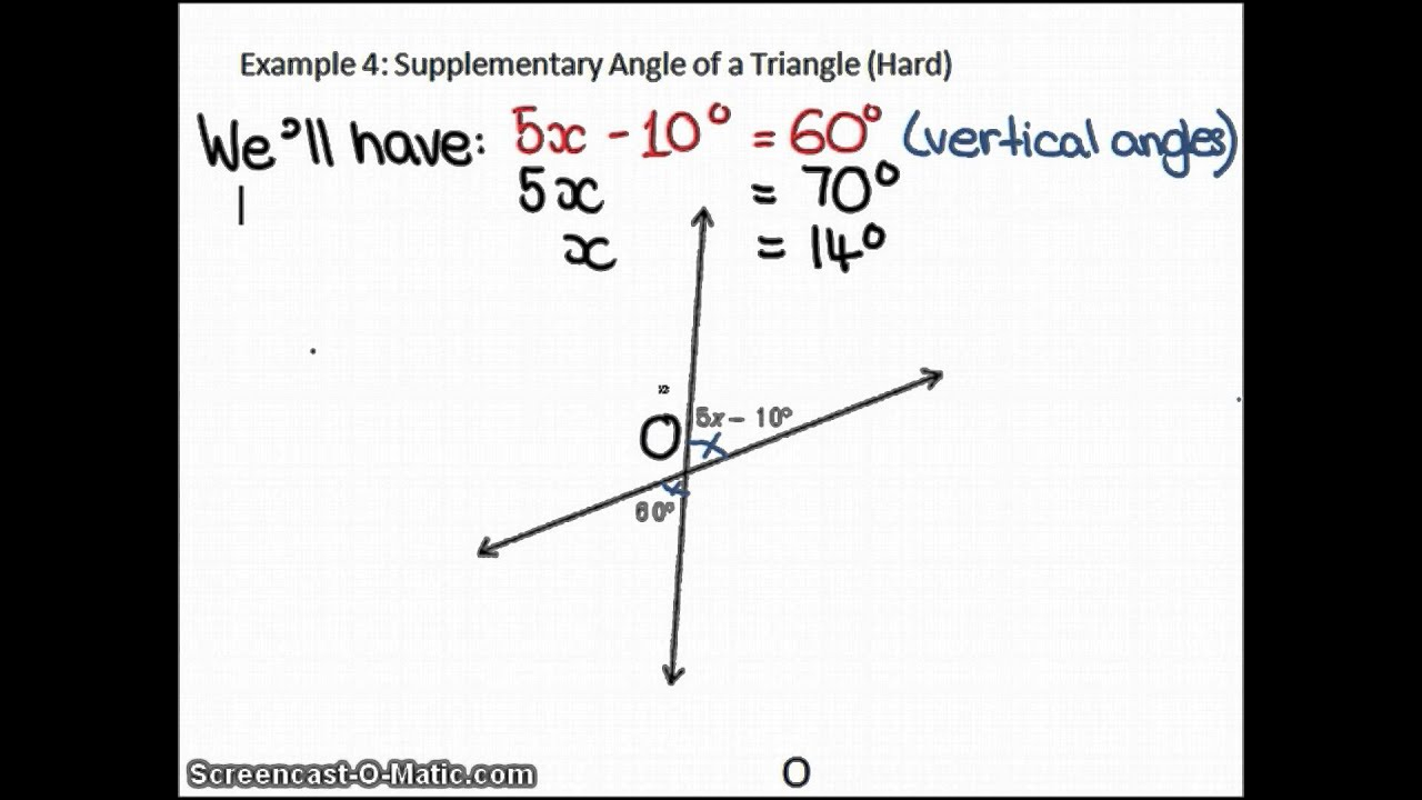 Finding Complement And Supplement Angles Worksheet - Angleworksheets.com