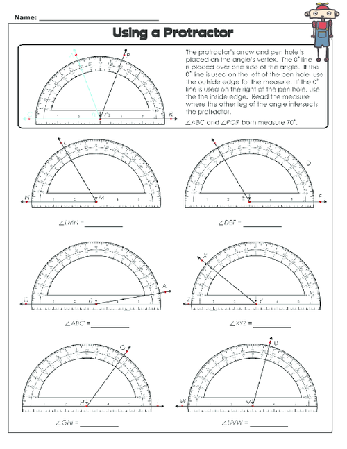 Using A Protractor 2 KidsPressMagazine Math Instruction 