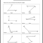 Vertex And Sides Formed By Angles Worksheet