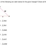 Which Of The Following Are Valid Names For The Given Triangle Check