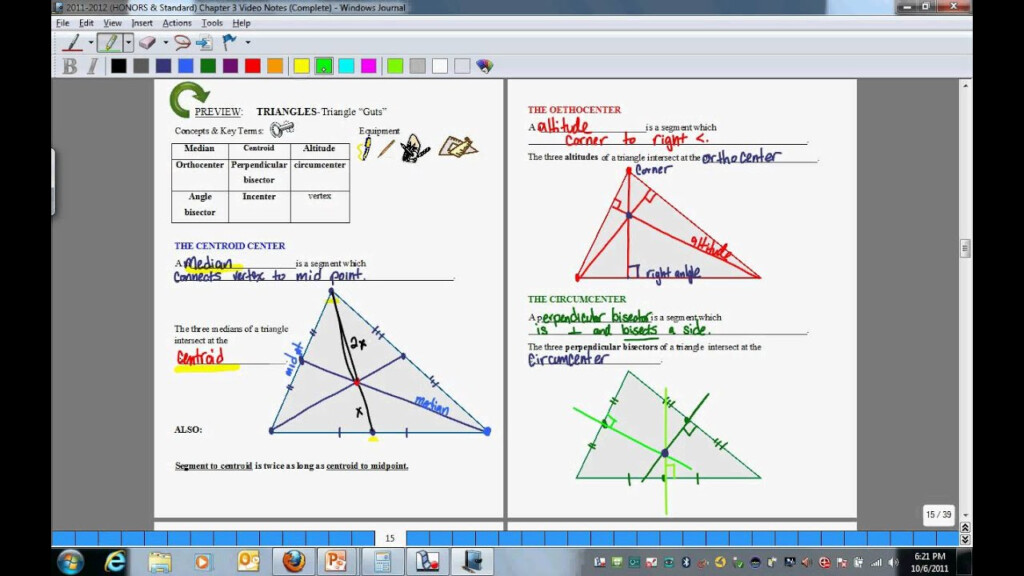 Worksheet Medians Of A Triangle Worksheet Worksheet Fun Worksheet 