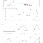 Worksheet Triangle Sum And Exterior Angle Theorem Answer Key Pdf