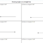 Year 5 6 Drawing Angles On A Straight Line Differentiated