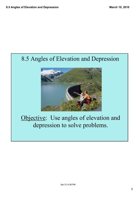 20 Angles Of Elevation And Depression Worksheet With Answers Pdf