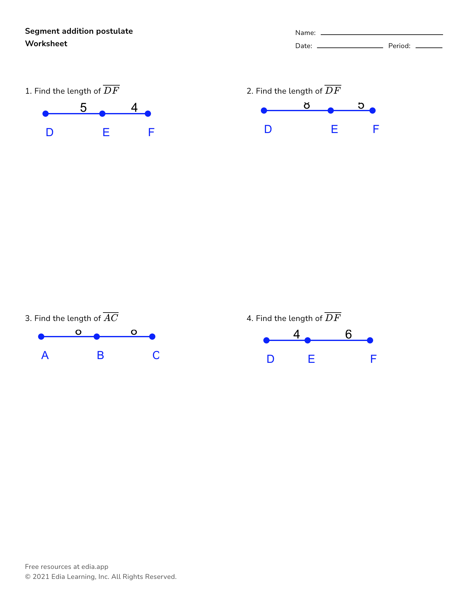 Segment Addition And Angles Angle Addition Postulate Worksheet Answer Doc Angleworksheets Com