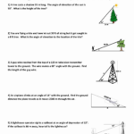 50 Trig Word Problems Worksheet Chessmuseum Template Library