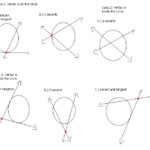 7 Best Images Of Circle Worksheets Angles Tangents Secants Worksheeto