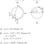 7 Circle Worksheets Angles Tangents Secants Worksheeto