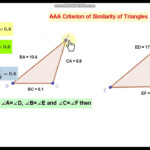 Angle Angle Angle Criterion Of Similarity Of Two Triangles Theorem