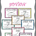 Angle Pair Posters set Of 10 Vertical Angles Adjacent Angles