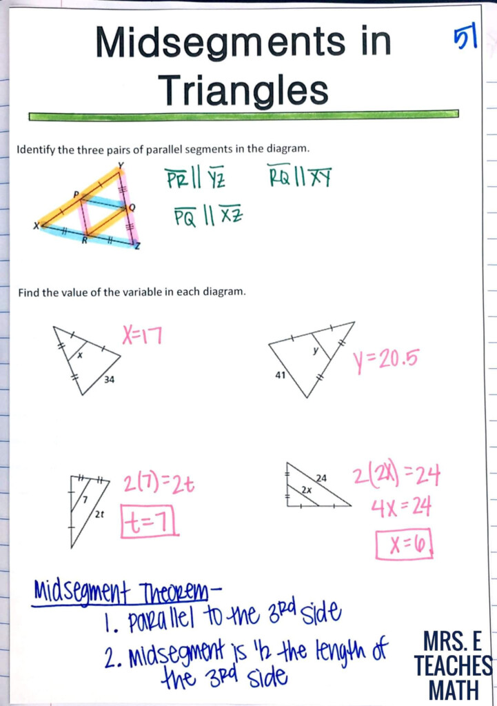 Angle Relationships And Triangles Worksheet Answers Angleworksheets