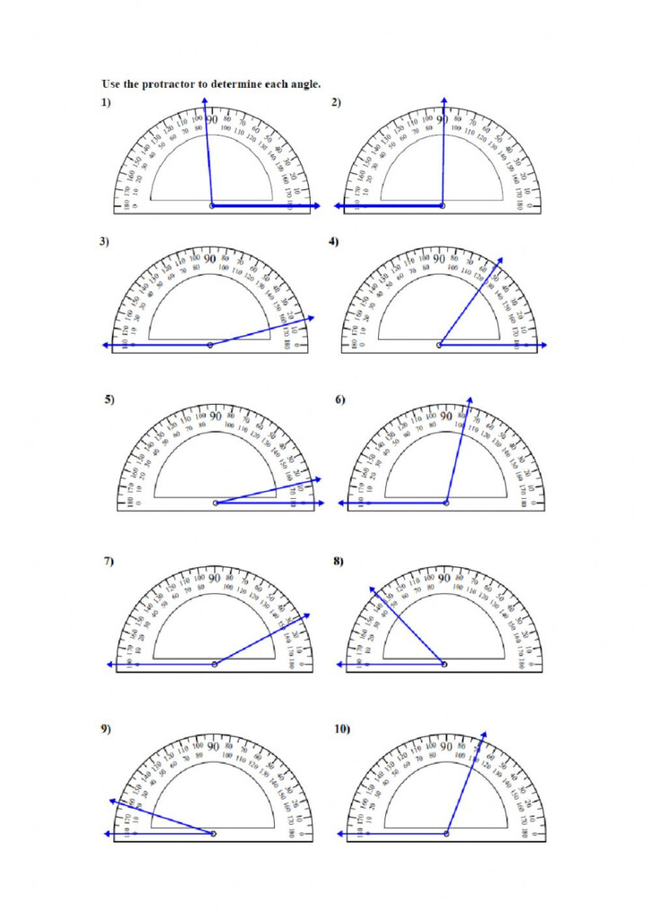  Angles And Protractors Worksheets Free Download Goodimg co