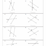 Angles Formed By A Transversal Worksheets