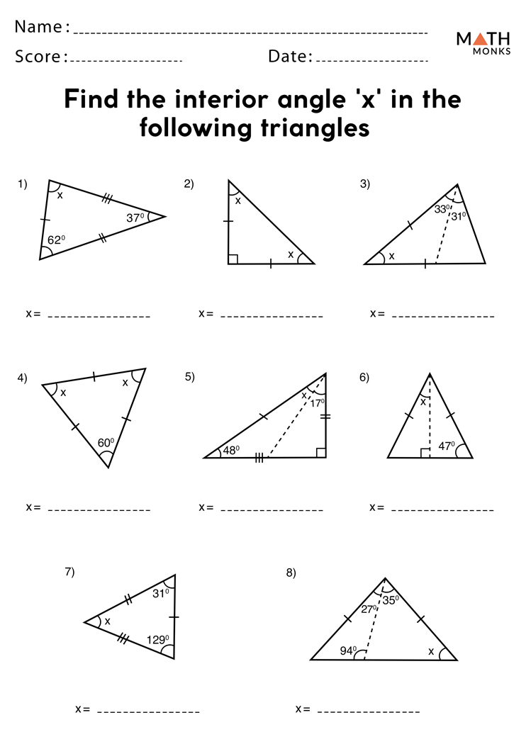 Angles In A Triangle Worksheet Abjectleader
