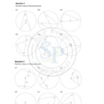 Angles In Circles Remedial Worksheet Pure Math 20 Answers Math