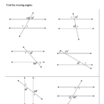 Angles In Parallel Lines Worksheet Corbettmaths Dosustainable