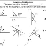 Angles Straight Line Worksheet A The Worksheet Is