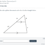 Answered Use The Side splitter Theorem To Solve Bartleby