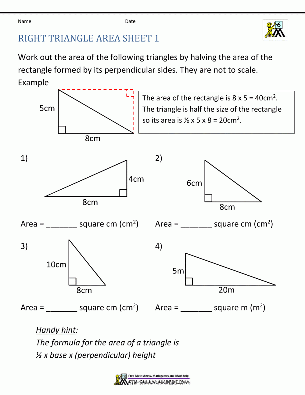 angle of triangle formula class 9