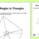 Calculating Missing Angles In Triangles Worksheet KS2