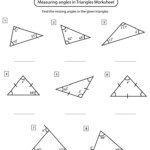 Calculating Triangle Angles Worksheet Angles In Triangles Year 6 P7