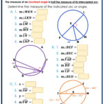 Central And Inscribed Angle Worksheet