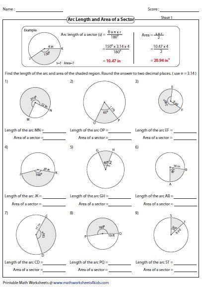 Circles Arcs And Angles Worksheet Kamberlawgroup