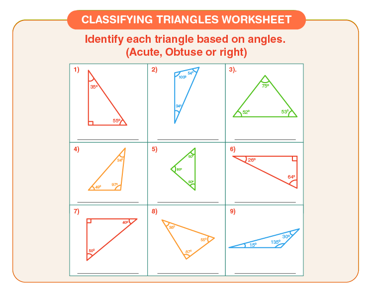 Classifying Triangles Worksheet Download Free Printables For Kids