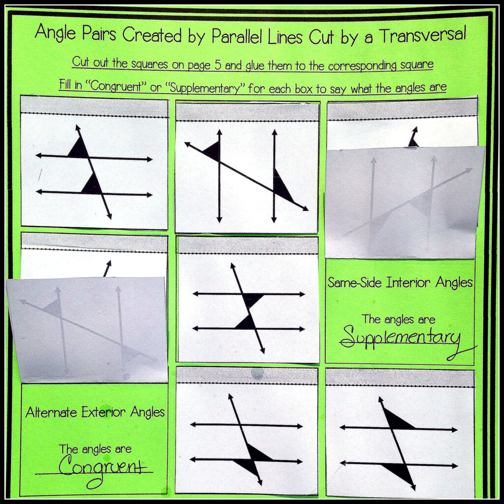 Corresponding Angles Worksheet Grade 8 Worksheet