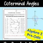 Coterminal Angles Line Puzzle Activity Angle Activities Algebra