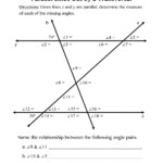 Ejercicio De Parallel Lines Cut By A Transversal