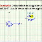 Example Determine A Coterminal Angle Between 0 And 360 Degrees YouTube