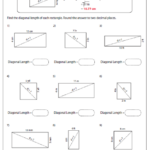 Find Missing Angles Of Rectangles With Diagonals Worksheet