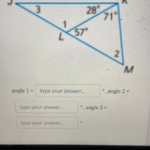 Find The Measures Of Each Numbered Angle Brainly