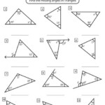 Gcse Angles In Polygons Worksheet Thekidsworksheet Triangle
