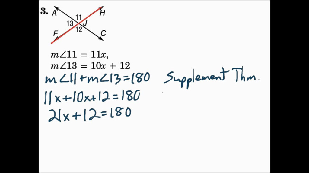 Geometry 2 8 Proving Angle Relationships YouTube