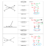 Geometry Week 1 Day 4 Vertical Angles And Linear Pairs With Algebra