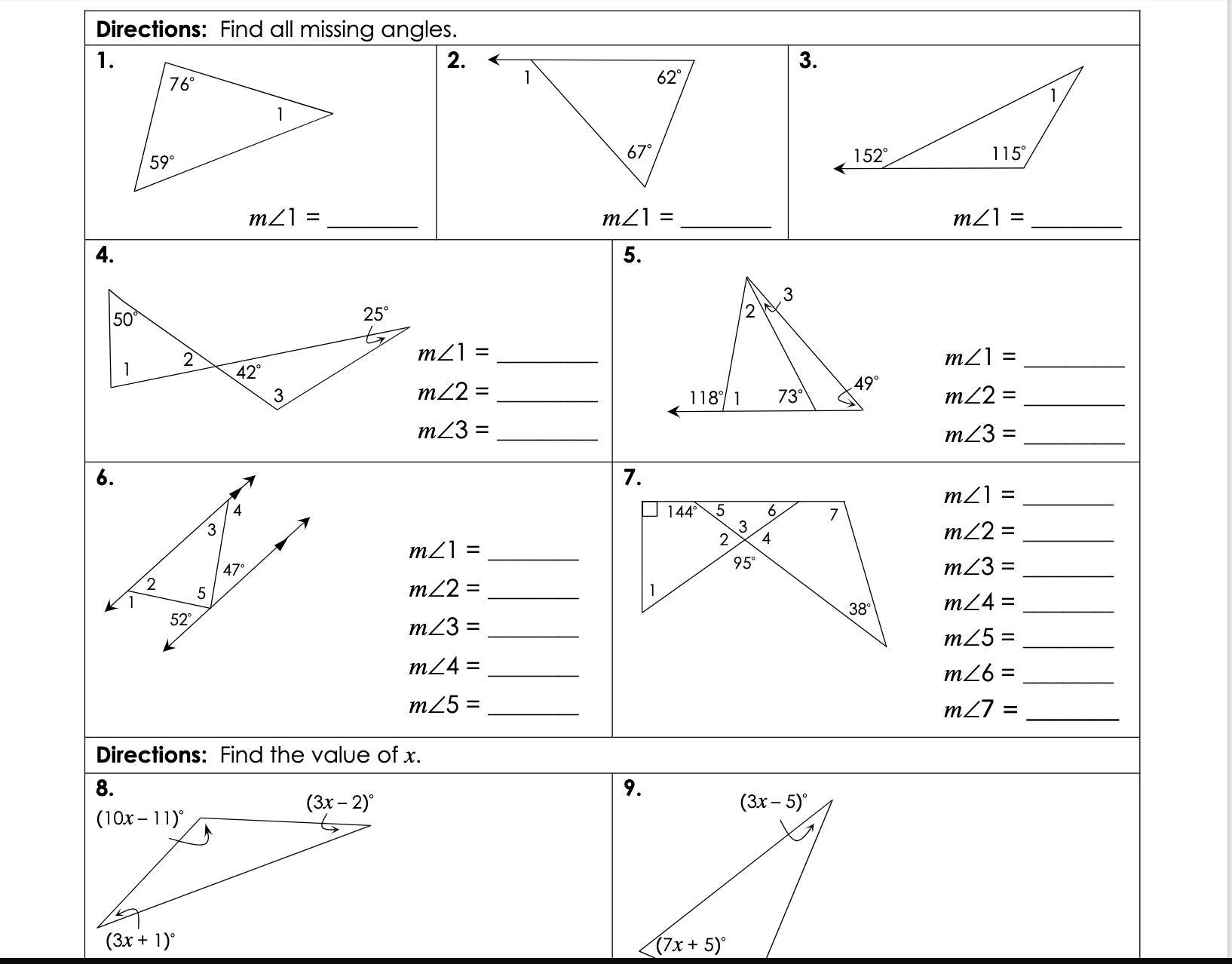 Gina Wilson All Things Algebra Unit 4 Congruent Triangles Angles Of