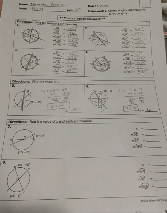 Gina Wilson Answer Keys Geometry Suggested And Clear Explanation Of Quizlet And Answer Key For 