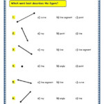 Grade 3 Maths Worksheets 14 1 Geometry Points Lines Line Segments