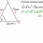 Grade A Using Cosine Rule To Find A Missing Angle Angles Math Physics