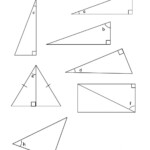 Label Sides In Right Angle Triangles Worksheet