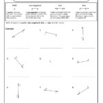 Line Line Segment Ray And Point Worksheet