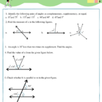 Lines And Angles Class 7 Maths Angles Worksheet Supplementary Angles