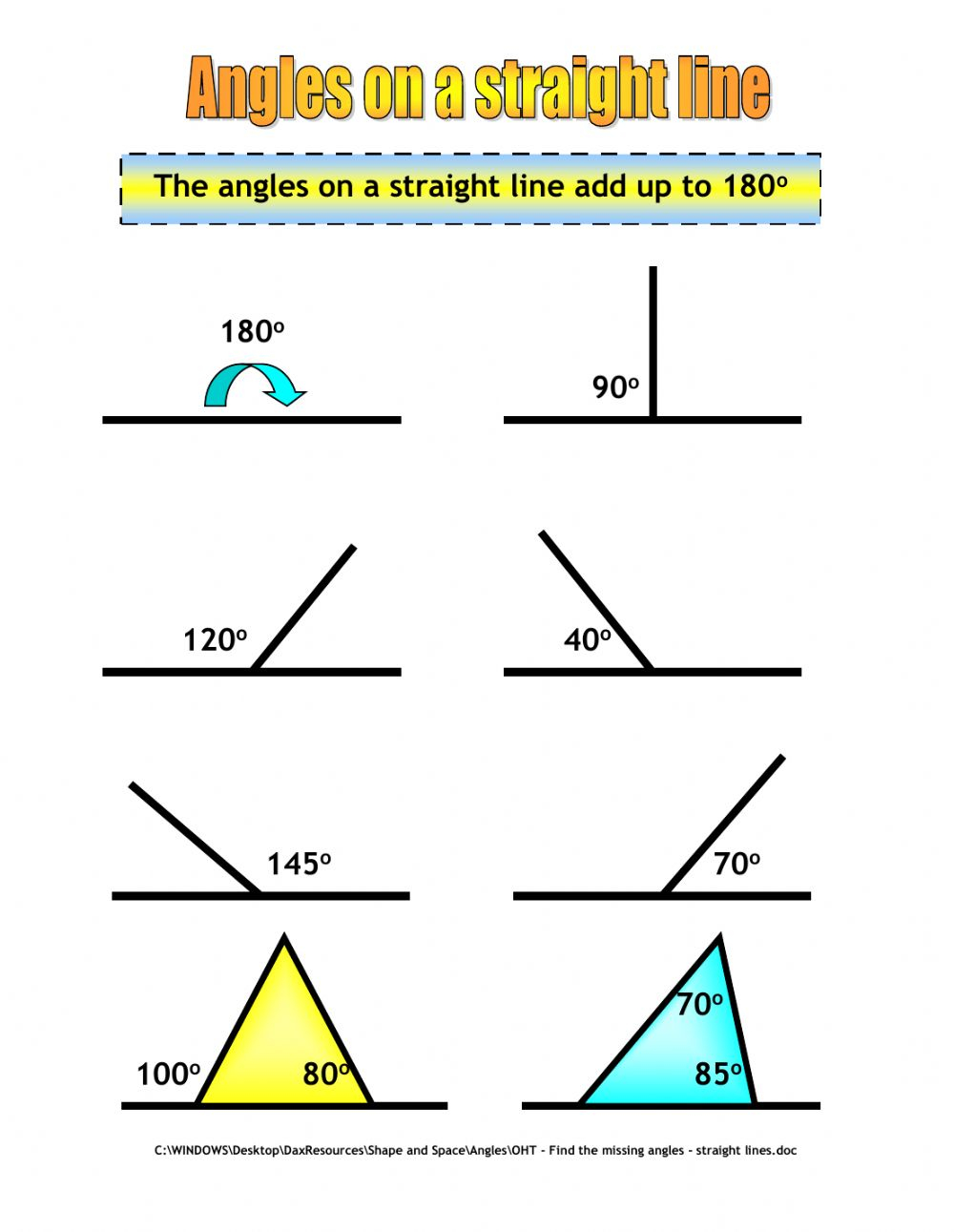 Lines And Angles Worksheet Word Worksheet