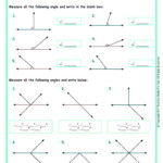 Measuring Angles Worksheets Geometry www grade1to6