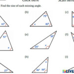 Missing Angle Of Triangle Worksheet