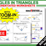 Missing Angles In Triangles Worksheet Snake Answer Key