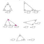 Missing Angles Of Triangles Worksheet