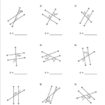 Parallel Line Angles Worksheet